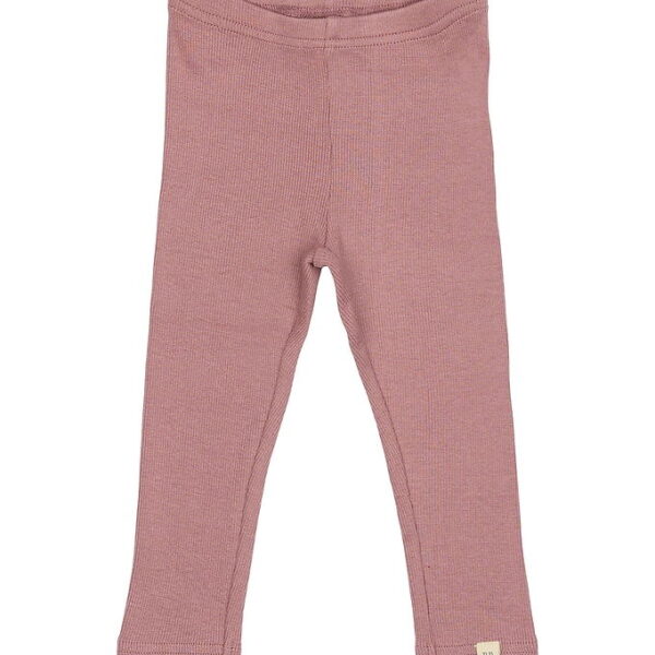 Petit Piao Leggings - Rib - Modal - Nostalgic Rose