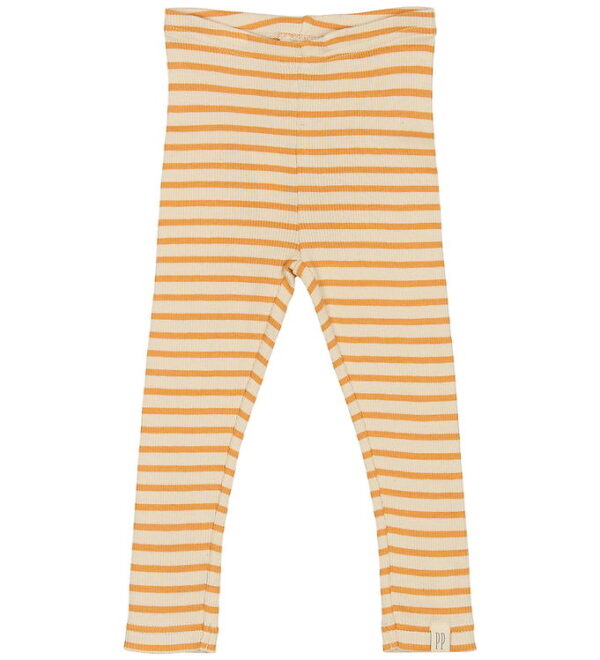 Petit Piao Leggings - Rib - Modal - Sunflower/Off White Petit Piao Leggings - Rib - Modal - Sunflower/Off White