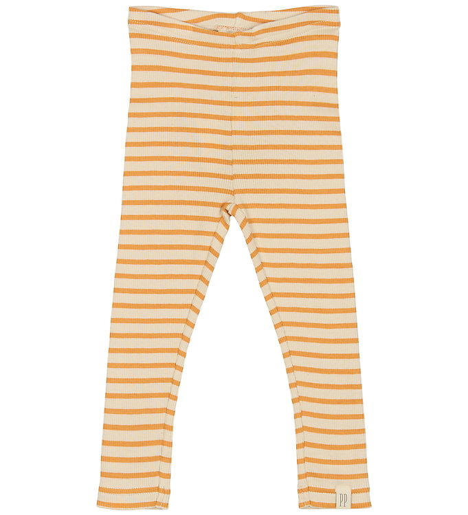 Petit Piao Leggings - Rib - Modal - Sunflower/Off White Petit Piao Leggings - Rib - Modal - Sunflower/Off White