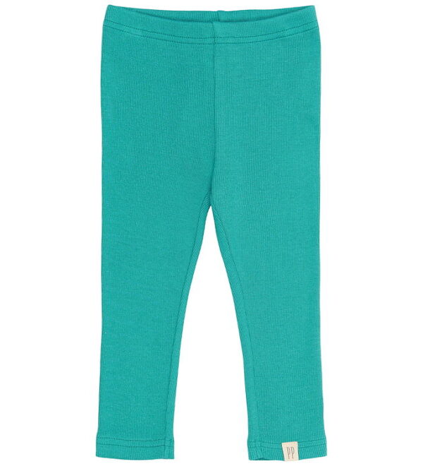 Petit Piao Leggings - Rib - Modal - Turquiose