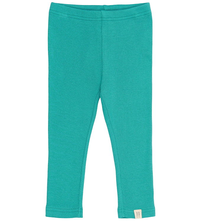 Petit Piao Leggings - Rib - Modal - Turquiose
