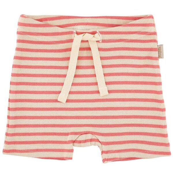 Petit Piao Shorts - Modal Striped - Dark Peach/Cream Petit Piao Shorts - Modal Striped - Dark Peach/Cream