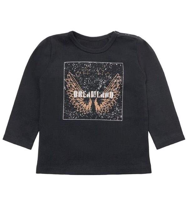 Petit by Sofie Schnoor Bluse - Elenor - Sort m. Print Petit by Sofie Schnoor Bluse - Elenor - Sort m. Print