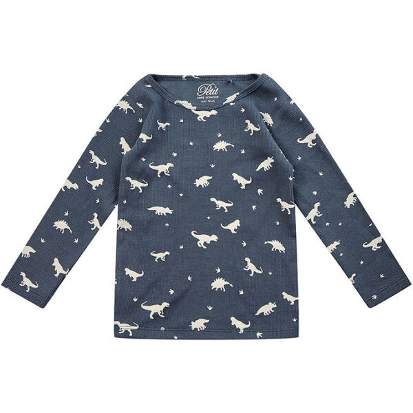 Petit by Sofie Schnoor Bluse - Rib - Navy m. Dinoer Petit by Sofie Schnoor Bluse - Rib - Navy m. Dinoer