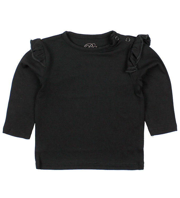 Petit by Sofie Schnoor Bluse - Sort m. Flæser