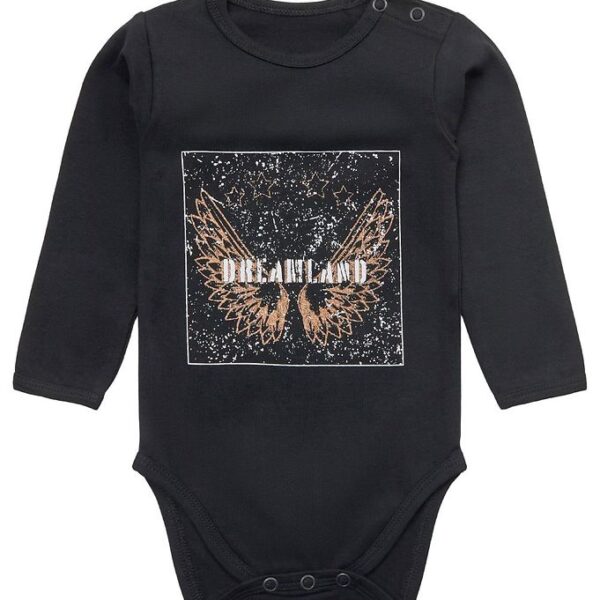 Petit by Sofie Schnoor Body l/æ - Dicte - Sort m. Print