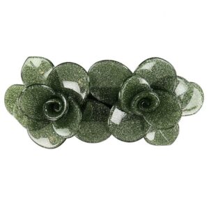 Petit by Sofie Schnoor Hårspænde - 9x5 cm - Blomster - Grøn