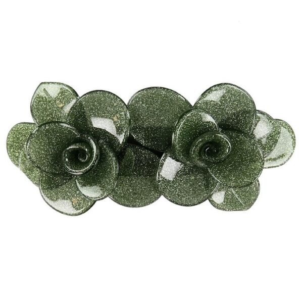 Petit by Sofie Schnoor Hårspænde - 9x5 cm - Blomster - Grøn