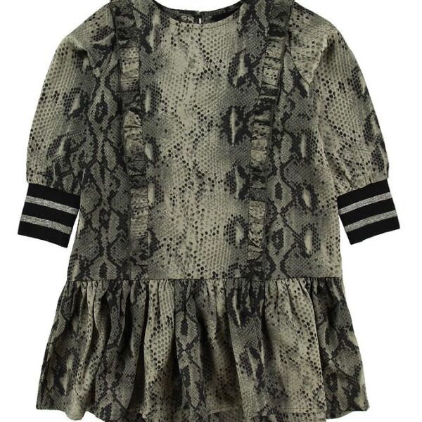 Petit by Sofie Schnoor Kjole - Snake 2 - Faded Green Petit by Sofie Schnoor Kjole - Snake 2 - Faded Green