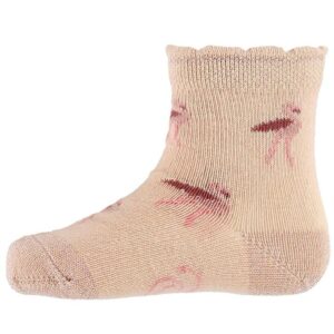 Petit by Sofie Schnoor Strømper - Lys Rosa m. Flamingoer