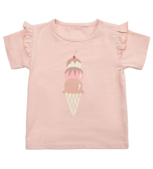 Petit by Sofie Schnoor T-Shirt - Rose Blush m. Is Petit by Sofie Schnoor T-Shirt - Rose Blush m. Is