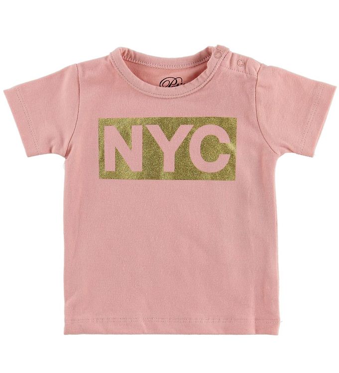 Petit by Sofie Schnoor T-shirt - NYC - Rosa m. NYC Petit by Sofie Schnoor T-shirt - NYC - Rosa m. NYC
