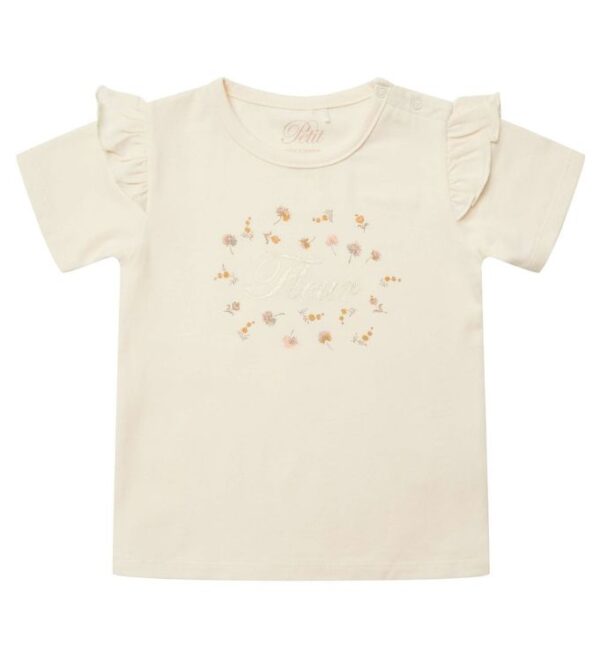 Petit by Sofie Schnoor T-shirt - Penelope - Off White m. Blomste Petit by Sofie Schnoor T-shirt - Penelope - Off White m. Blomste