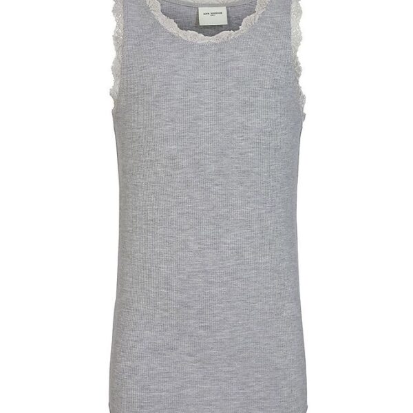 Petit by Sofie Schnoor Top - Rib - Grey Melange Petit by Sofie Schnoor Top - Rib - Grey Melange