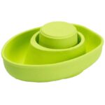 PlanToys Badelegetøj - Naturgummi - Speedbåd/Ubåd - Pastelgrøn