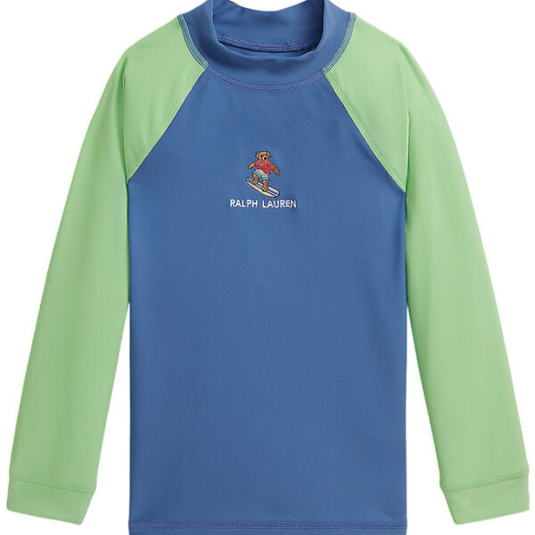 Polo Ralph Lauren Badebluse - UV50+ - Bai Blue/Lime
