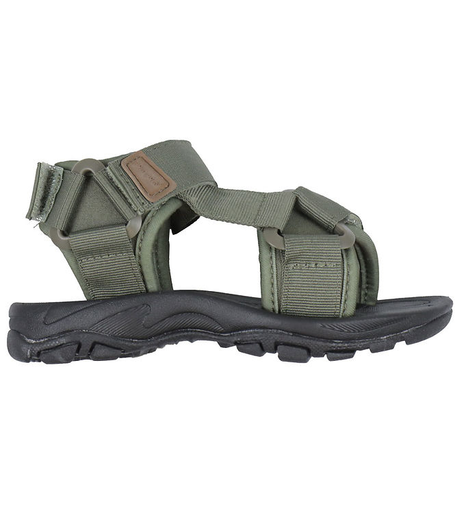 Pom Pom Sandaler - Trecking Velcro - Hunter Green Pom Pom Sandaler - Trecking Velcro - Hunter Green