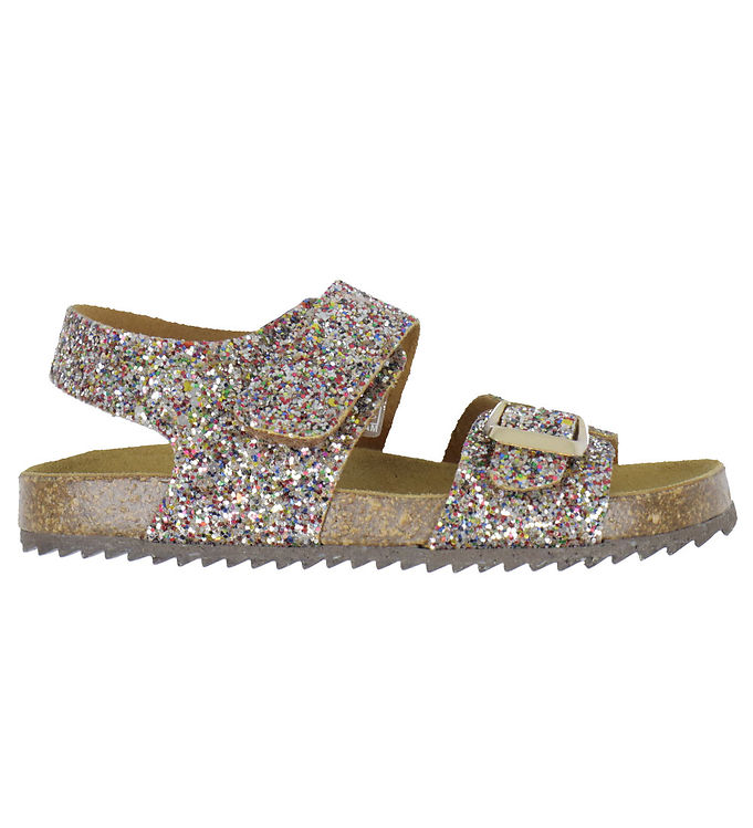 Pom Pom Sandaler - Velcro - Multi Sprinkel