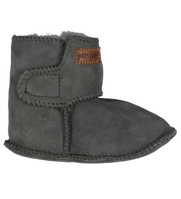 Pom Pom Skindfutter m. Uld - Grå