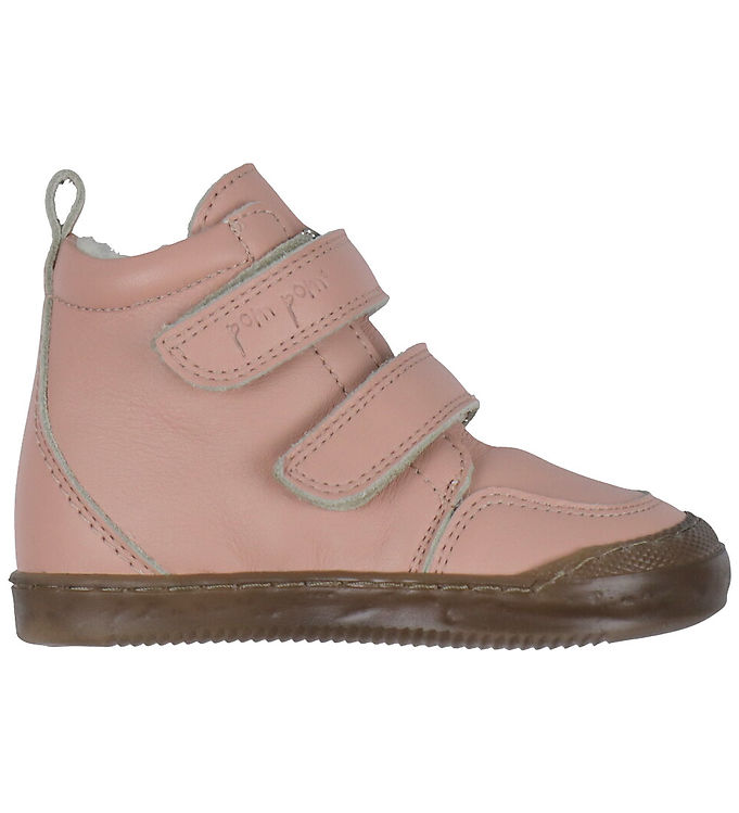 Pom Pom Vinterstøvler - Sneaker Wool Booty - Dark Rose