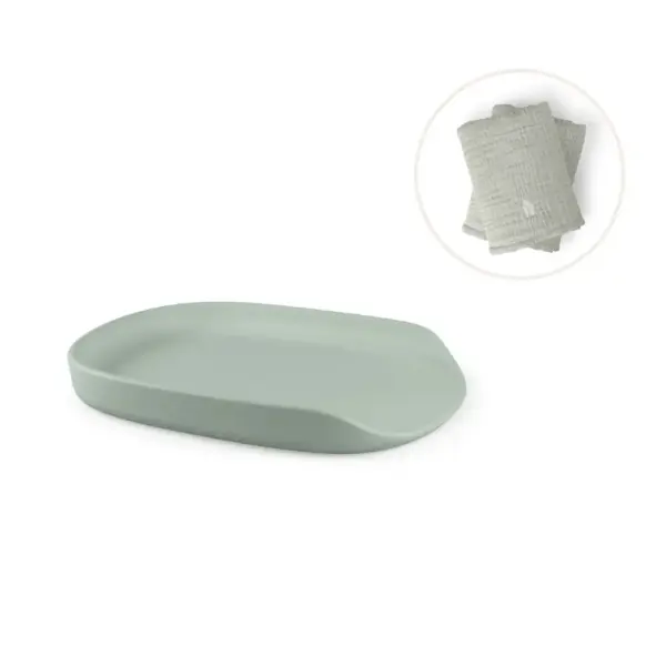 Puslepude Pur inkl. pusleunderlag - grøn