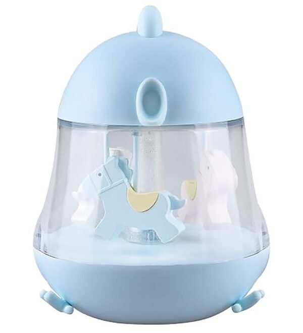 Rabbit & Friends Lampe - 16x13 cm - Karrusel m. Musik - Blå Rabbit & Friends Lampe - 16x13 cm - Karrusel m. Musik - Blå