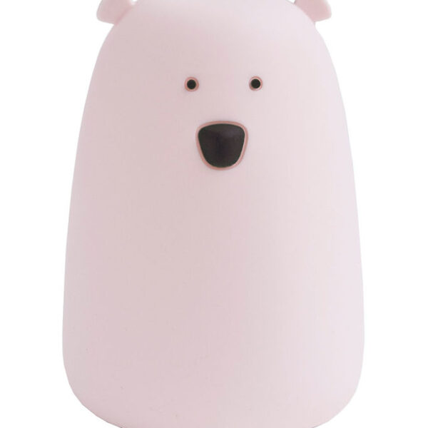 Rabbit & Friends Lampe - Bjørn - 10,7x16 cm - Rosa