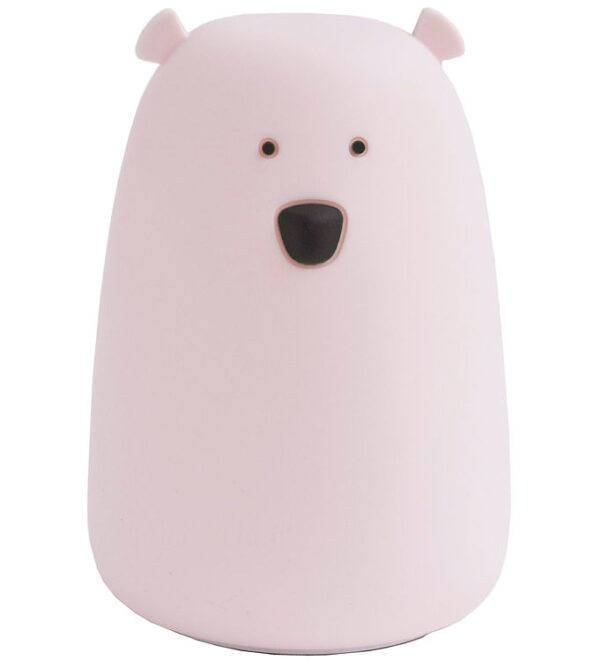 Rabbit & Friends Lampe - Bjørn - 10,7x16 cm - Rosa
