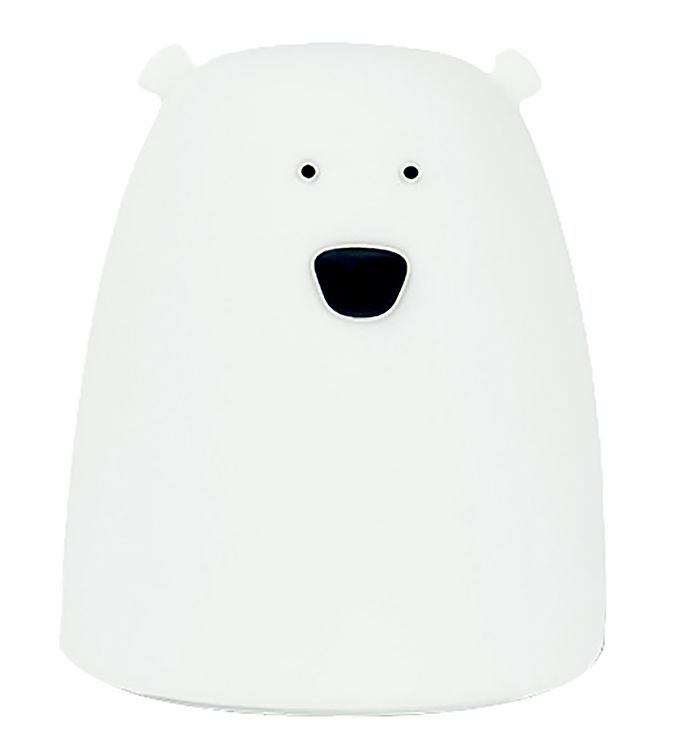 Rabbit & Friends Lampe - Lille Bjørn - 8,5x10 cm - Hvid Rabbit & Friends Lampe - Lille Bjørn - 8,5x10 cm - Hvid