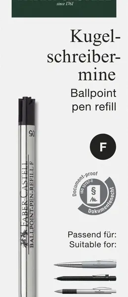 Refill Faber-Castell kuglepen f sort bk