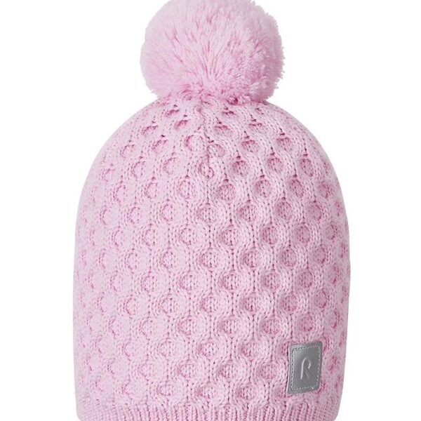 Reima Hue m. Fleece - Uld/Polyester - Nyksund - Pale Rose m. Pom
