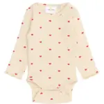 Rhea Rib Body Langærmet - GARDENIA - 62