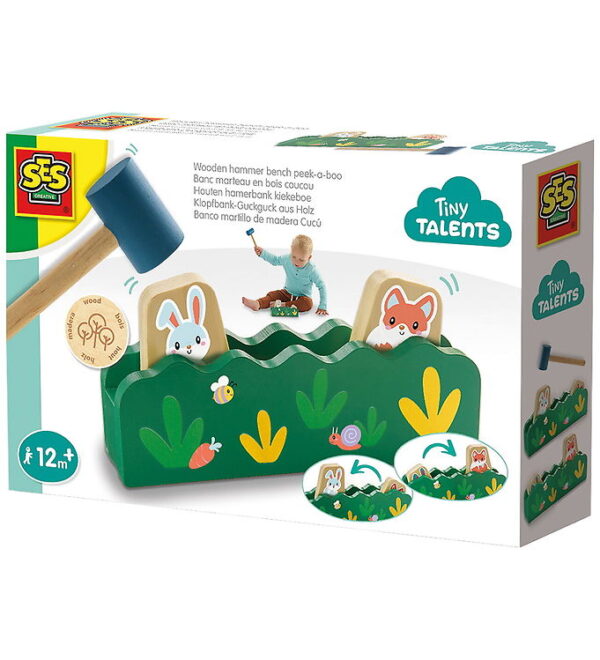 SES Creative Aktivitetslegetøj - Træ - Hammerbræt - Tittebøh