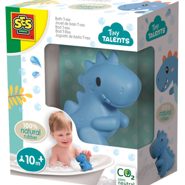 SES Creative Badedyr - T-Rex - Naturgummi SES Creative Badedyr - T-Rex - Naturgummi