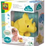 SES Creative Badedyr - Triceratops - Naturgummi