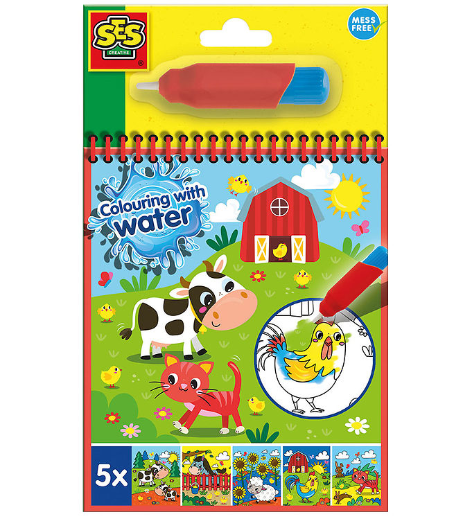 SES Creative - Bondegård Malebog - Farv med Vand