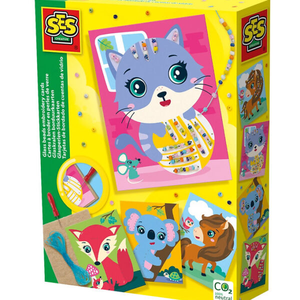 SES Creative - Broderikort - Broder m. Glasperler