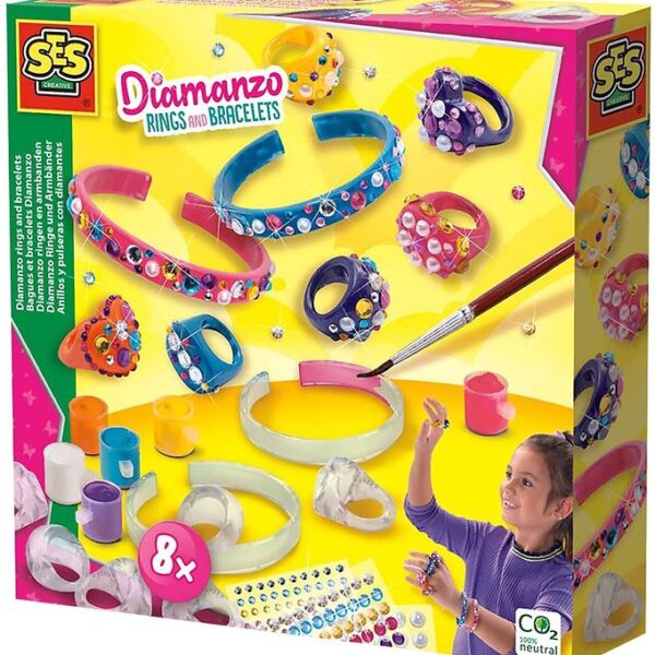 SES Creative Diamantsmykker - Ringe Og Armbånd