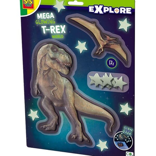 SES Creative - Explore - Selvlysende T-Rex og Pterosaur