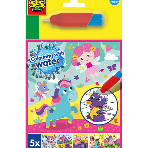 SES Creative - Fantasi Malebog - Farv med Vand