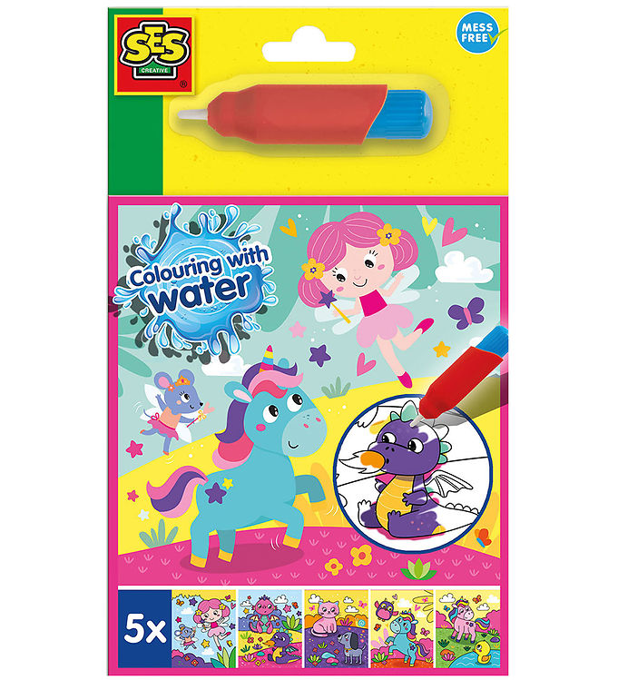SES Creative - Fantasi Malebog - Farv med Vand