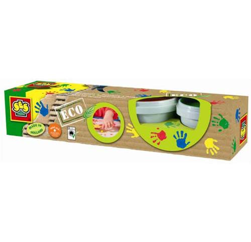 SES Creative | Fingermaling - 4 x 100 ml - Basisfarver