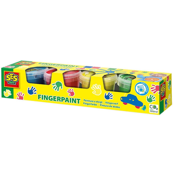 SES Creative Fingermaling - 4x110ml - Primærfarver