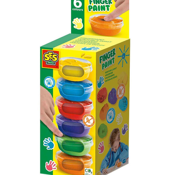 SES Creative Fingermaling - 6x45ml SES Creative Fingermaling - 6x45ml