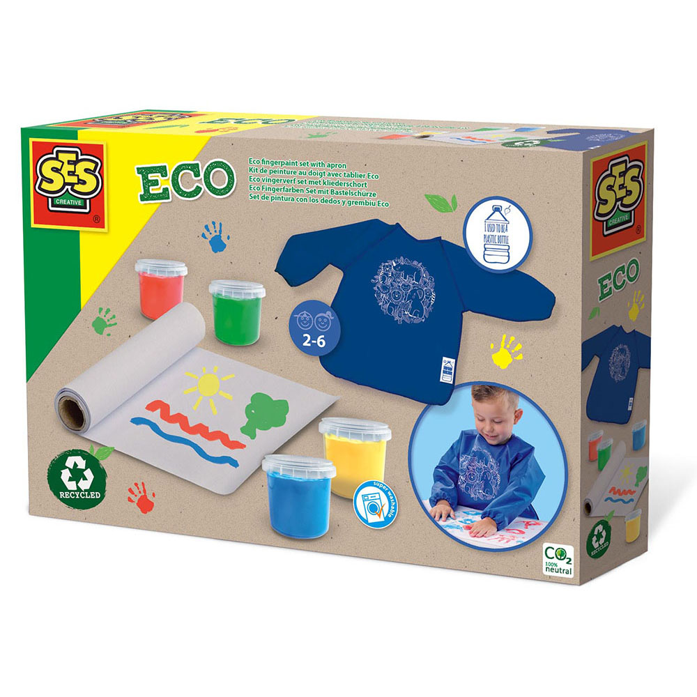SES Creative | Fingermalingssæt inkl. malerkittel