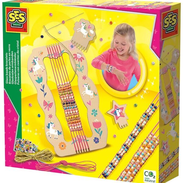 SES Creative - Glasperle Armbånd Vævesæt