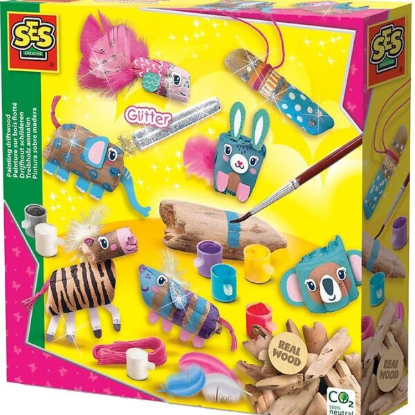 SES Creative Kreasæt - Mal Drivtømmer