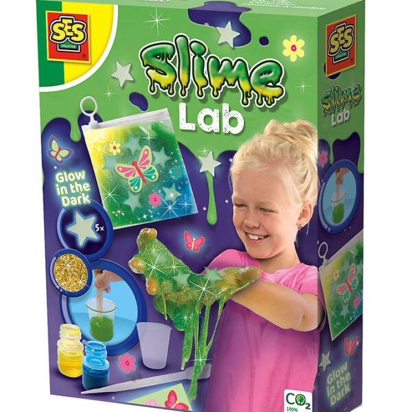 SES Creative Kreasæt - Slimlaboratorie - Selvlysende