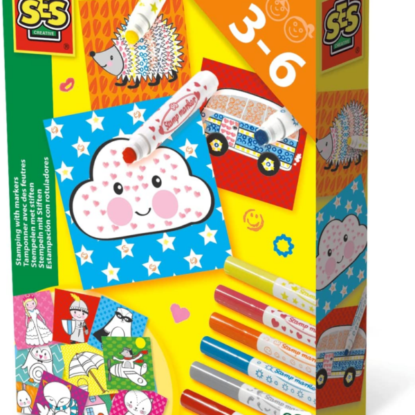 SES Creative | Kreativitetssæt - Sjov med stempeltusser