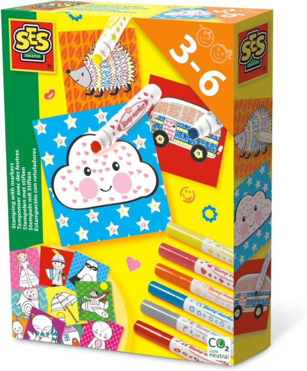 SES Creative | Kreativitetssæt - Sjov med stempeltusser SES Creative | Kreativitetssæt - Sjov med stempeltusser